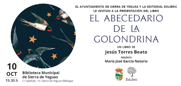 Sierra de Yeguas acoge la presentación de 'El abecedario de la golondrina'