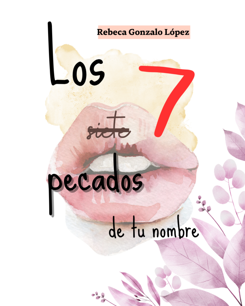 Portada descartada para Los 7 pecados de tu nombre